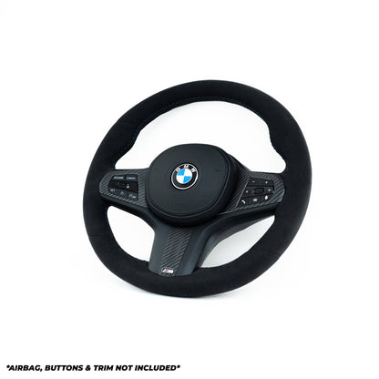 BMW 2 Series G42, 3 Series G20, M2 G87, M3 G80, M4 G82 Full Alcantara Steering Wheel by TRE (2018+)