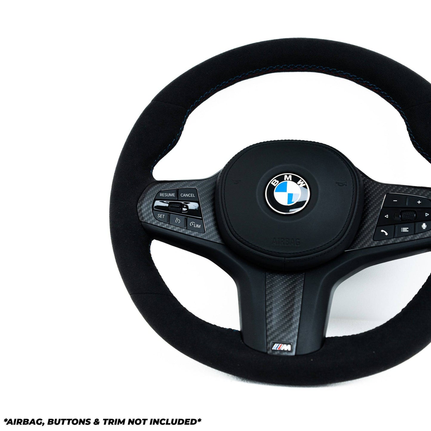 BMW 2 Series G42, 3 Series G20, M2 G87, M3 G80, M4 G82 Full Alcantara Steering Wheel by TRE (2018+)