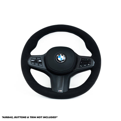 BMW 2 Series G42, 3 Series G20, M2 G87, M3 G80, M4 G82 Full Alcantara Steering Wheel by TRE (2018+)