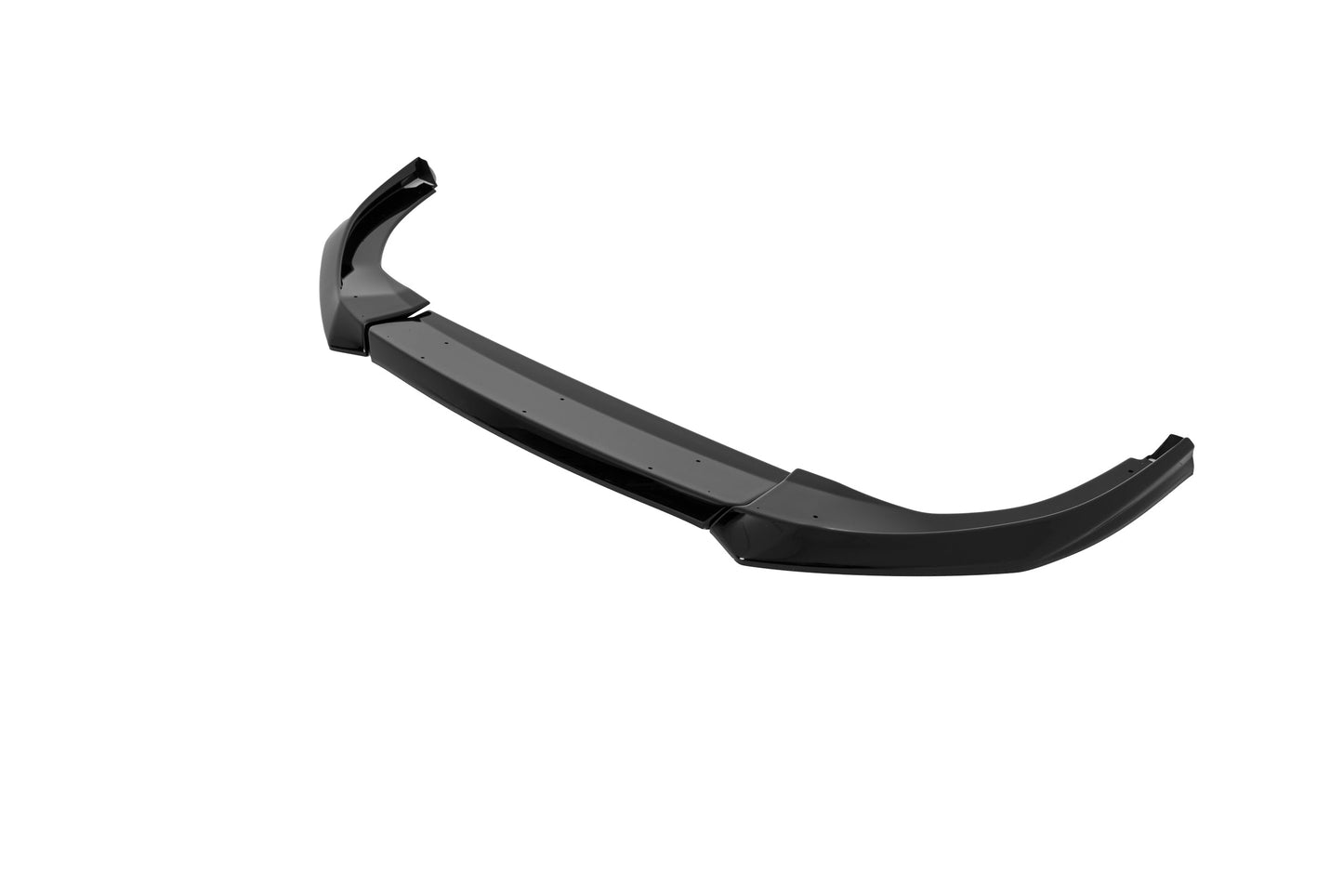 VW Golf R-Line & Golf GTI Mk8 EVO-1 Gloss Black Front Splitter by ZAERO (2020+)