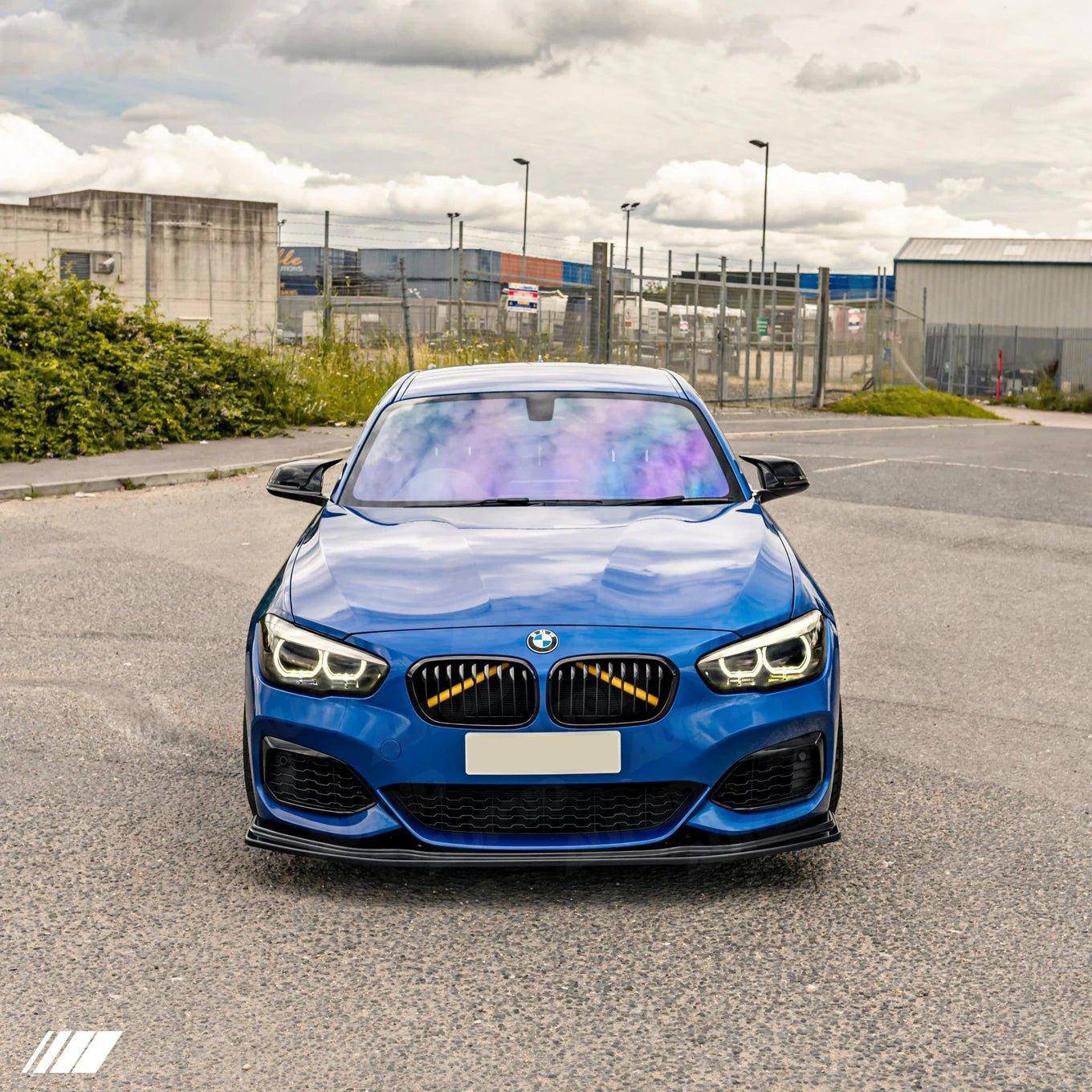 BMW 1 Series F20 F21 LCI EVO-1 Gloss Black Front Splitter by ZAERO (2015-2019)