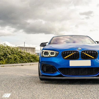 BMW 1 Series F20 F21 LCI EVO-1 Gloss Black Front Splitter by ZAERO (2015-2019)