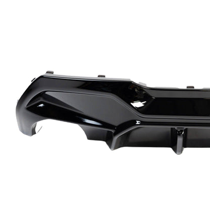 BMW 1 Series M Sport F40 Single Exit (116i 116d 118i 118d) EVO-1 Gloss Black Rear Diffuser by ZAERO (2019+)