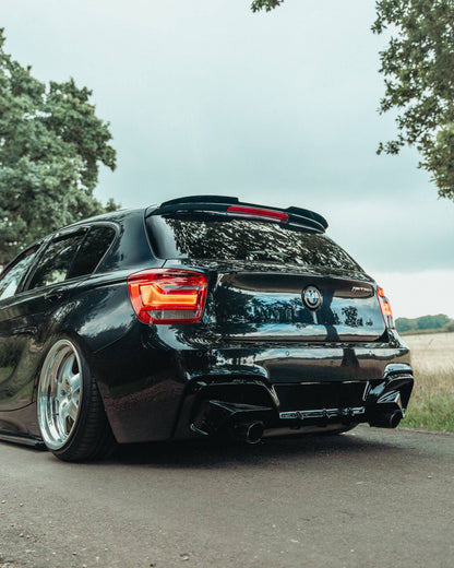 BMW 1 Series & M135i F20 Pre-LCI EVO-1 Gloss Black Rear Diffuser by ZAERO (2011-2015, F20 F21)