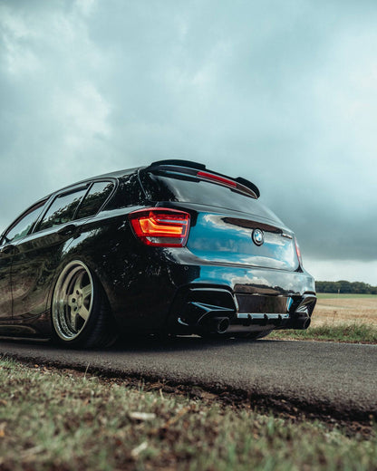 BMW 1 Series & M135i F20 Pre-LCI EVO-1 Gloss Black Rear Diffuser by ZAERO (2011-2015, F20 F21)