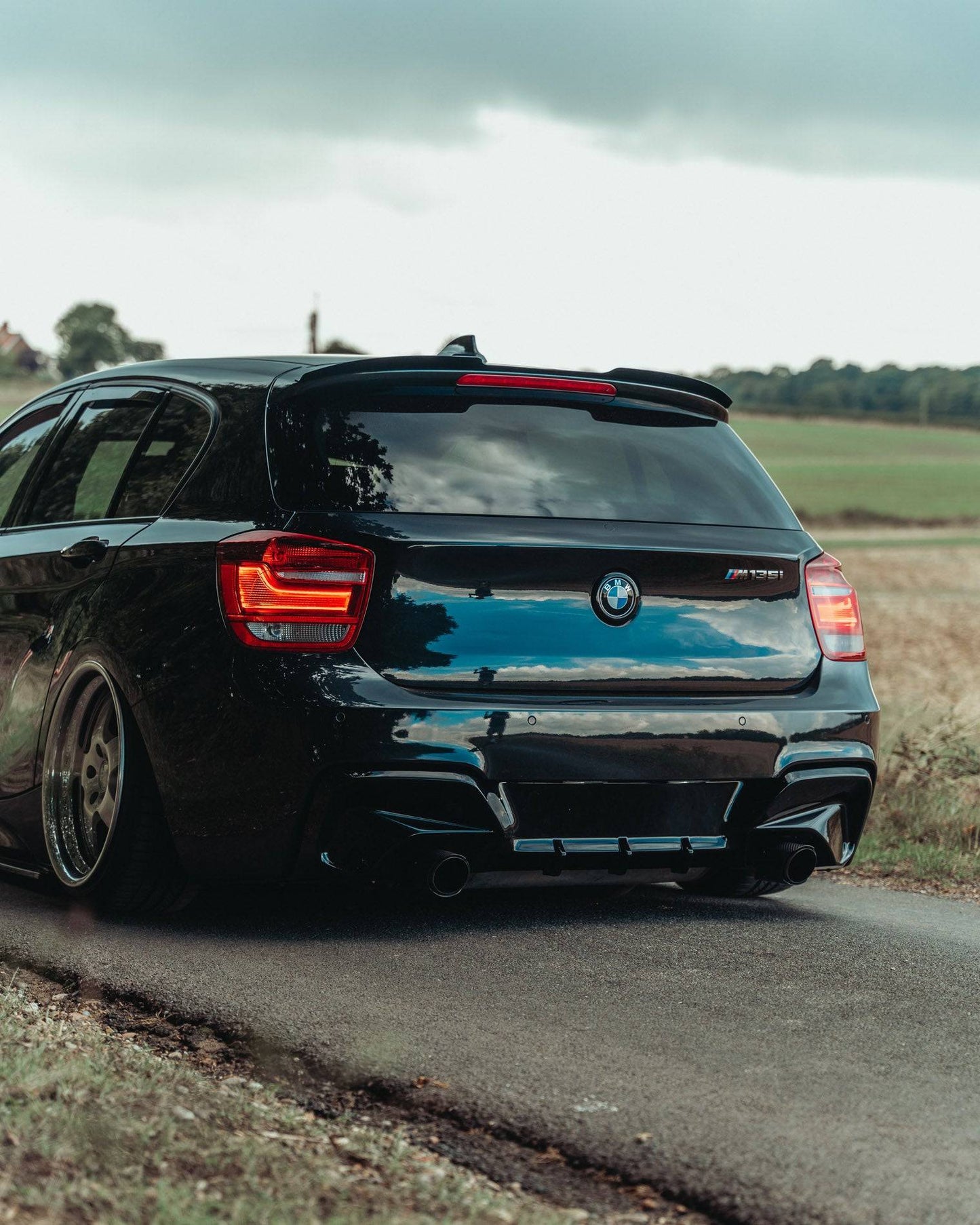 BMW 1 Series & M135i F20 Pre-LCI EVO-1 Gloss Black Rear Diffuser by ZAERO (2011-2015, F20 F21)