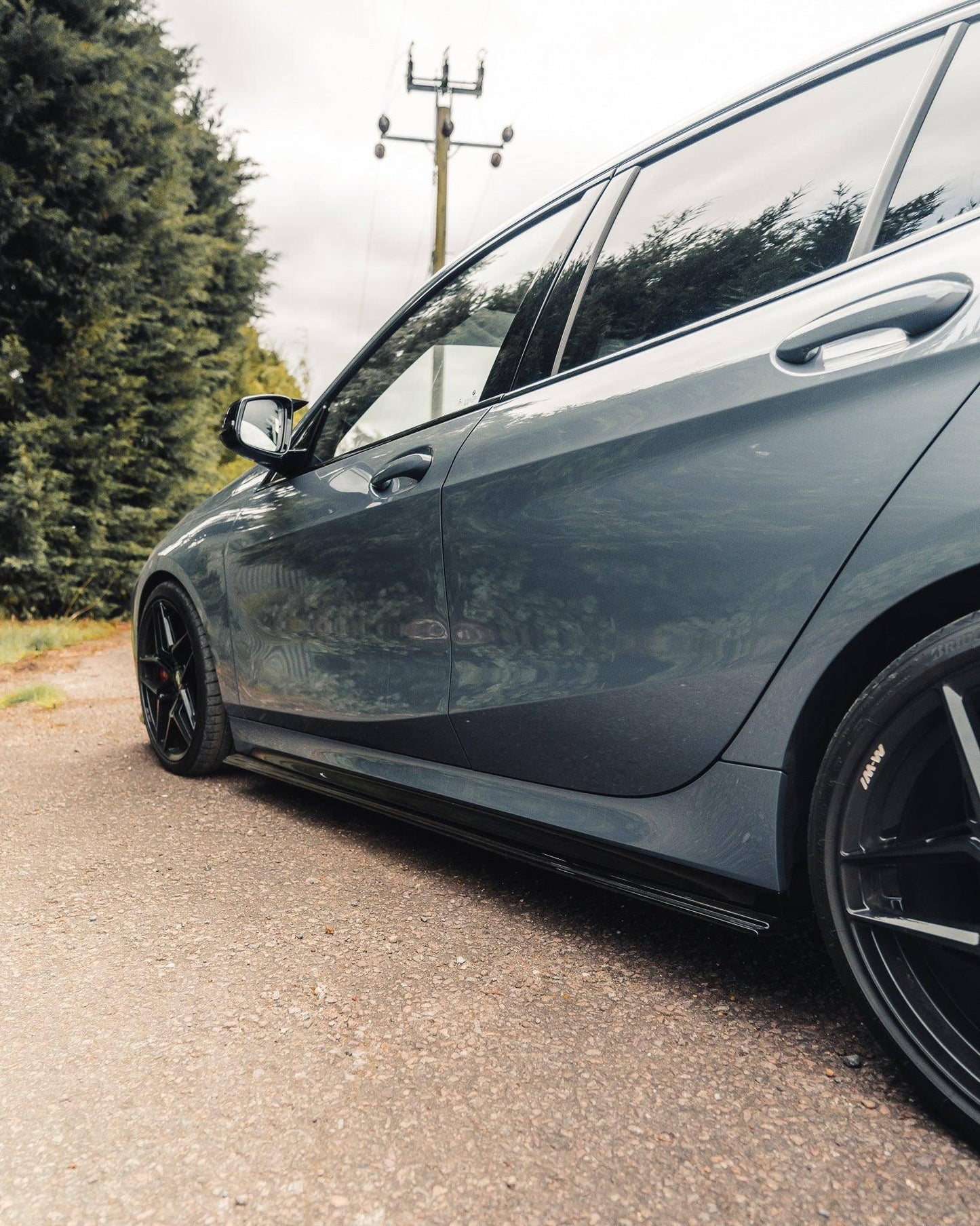 BMW 1 Series & M135i F40 EVO-1 Gloss Black Side Skirts by ZAERO (2019+)