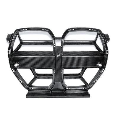 BMW G80 G81 M3 & G82 G83 M4 Pre-Preg Carbon Fibre CSL Front Kidney Grilles with ACC Fitment by TRE (2021+)