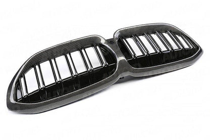 Carbon Fibre Double Slat Kidney Grilles for BMW 3 Series (2019+, G20 G21)