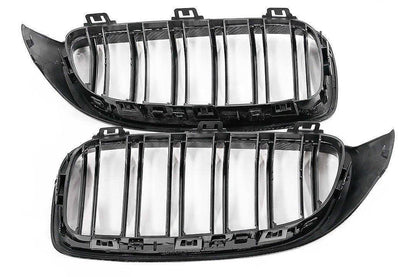 Carbon Fibre Double Slat Kidney Grilles for BMW 4 Series, M3 & M4 (2014-2020, F32 F33 F80 F82 F83)