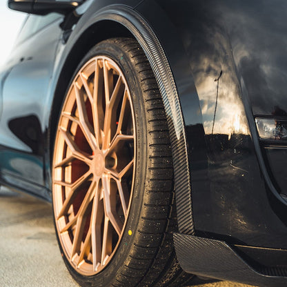 TESLA MODEL Y CARBON FIBRE WHEEL ARCH TRIM