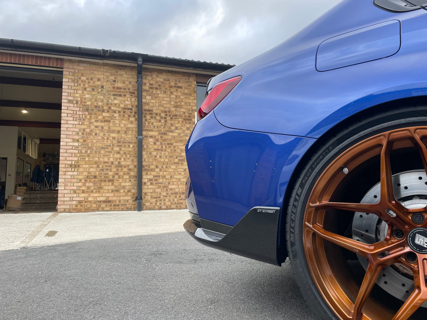 BMW M4 G82/G83 CARBON FIBRE REAR BUMPER CORNERS - MP STYLE