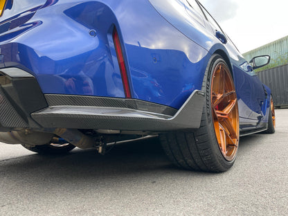 BMW M4 G82/G83 CARBON FIBRE REAR BUMPER CORNERS - MP STYLE