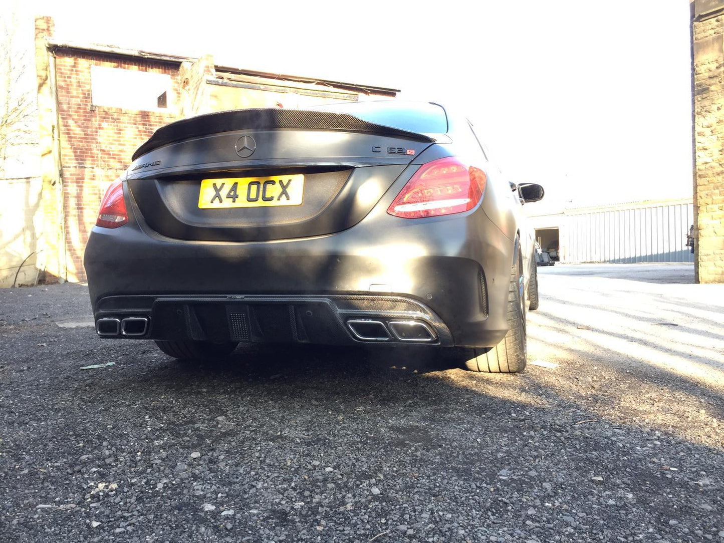 MERCEDES W205 C63 & C63S SALOON 4DR CARBON DIFFUSER - CT DESIGN