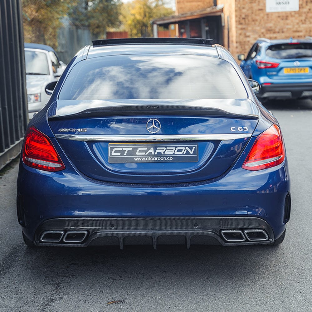 MERCEDES W205 C63 & C63S SALOON CARBON DIFFUSER - PS STYLE