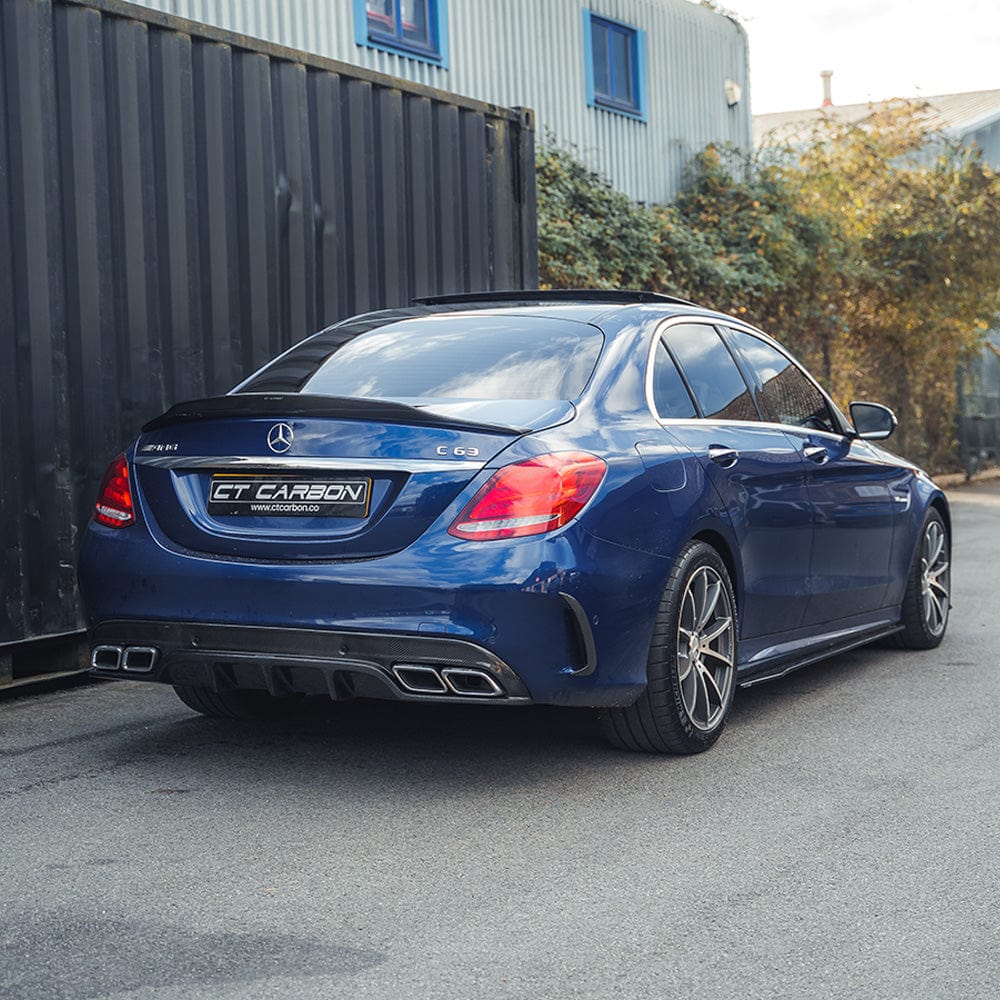 MERCEDES W205 C63 & C63S SALOON CARBON DIFFUSER - PS STYLE