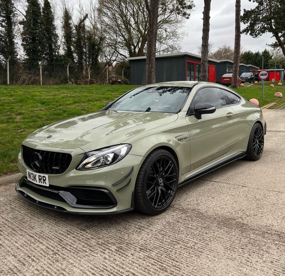 MERCEDES W205 C63 & C63S FRONT BUMPER CARBON FIBRE CANARDS / FINS