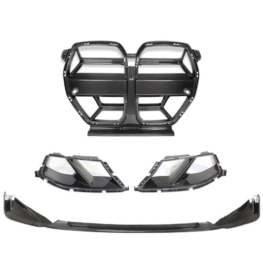 BMW M3/M4 G80/G81/G82/G83 CARBON FIBRE FRONT END KIT - V1 WITH ACC