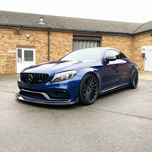 MERCEDES W205 C63 & C63S COUPE 2DR & SALOON 4DR CARBON SIDE SKIRTS - D STYLE