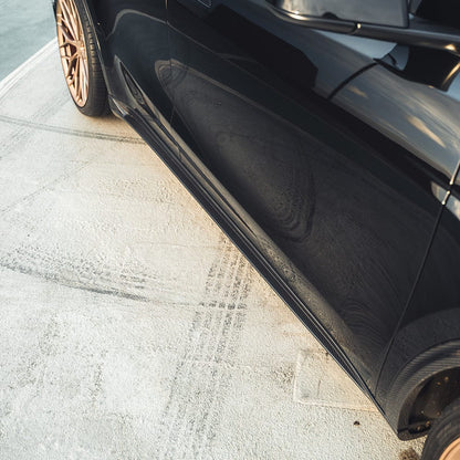 TESLA MODEL Y CARBON FIBRE SIDE SKIRTS