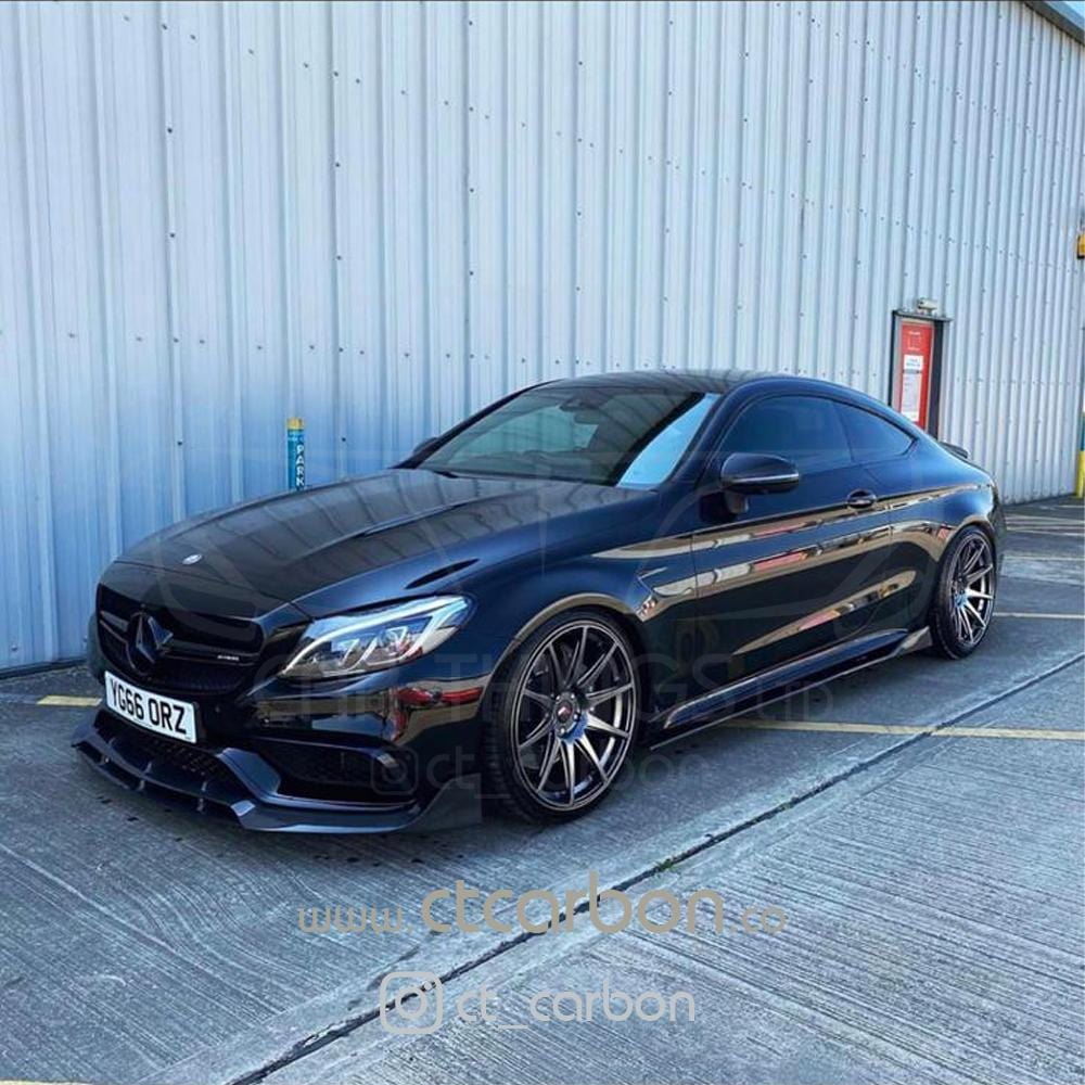 MERCEDES C63 W205 COUPE CARBON FIBRE SPLITTER - B-STYLE