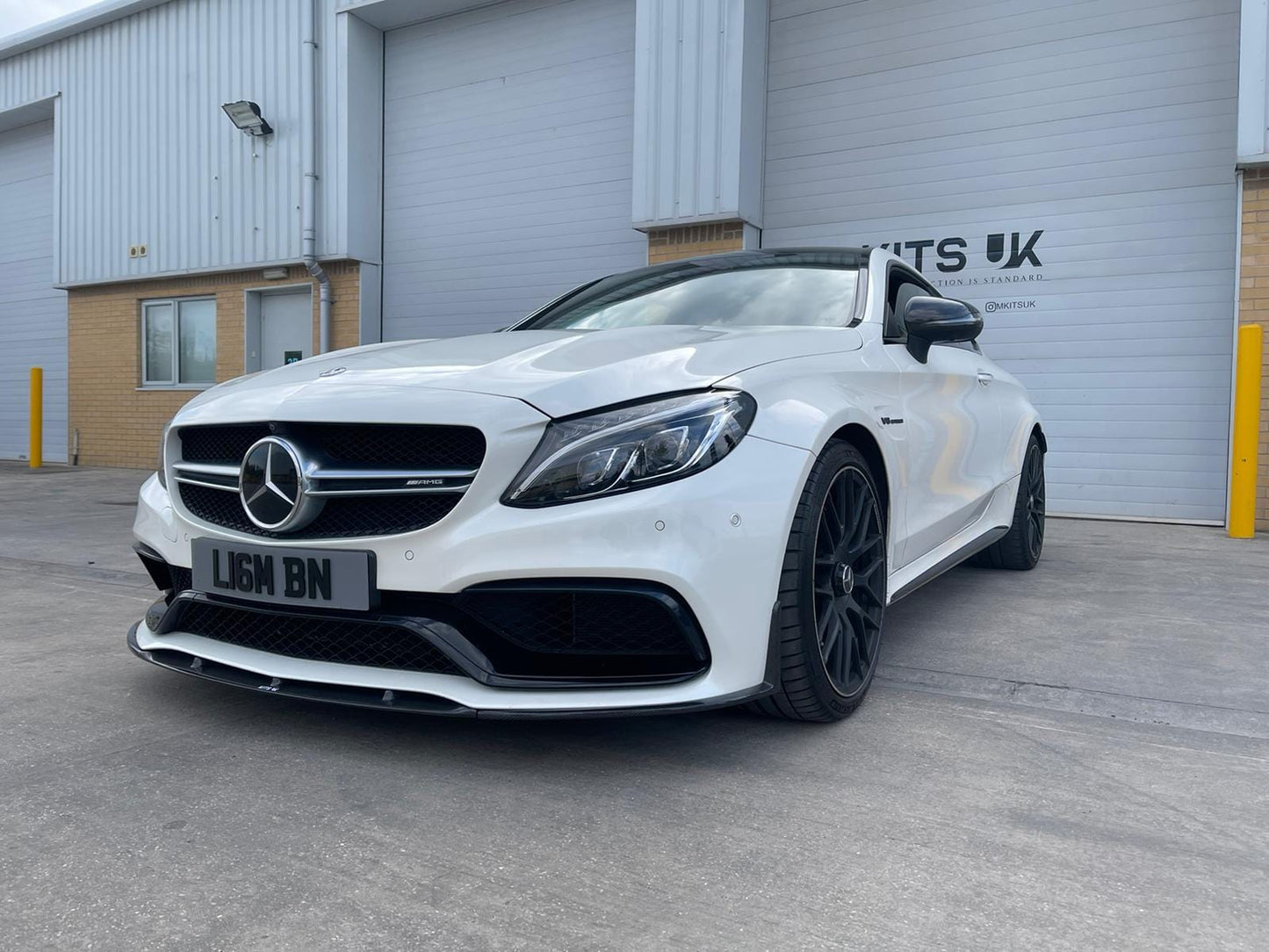 MERCEDES C63 W205 COUPE/CONVERTIBLE CARBON SPLITTER - ED1 STYLE