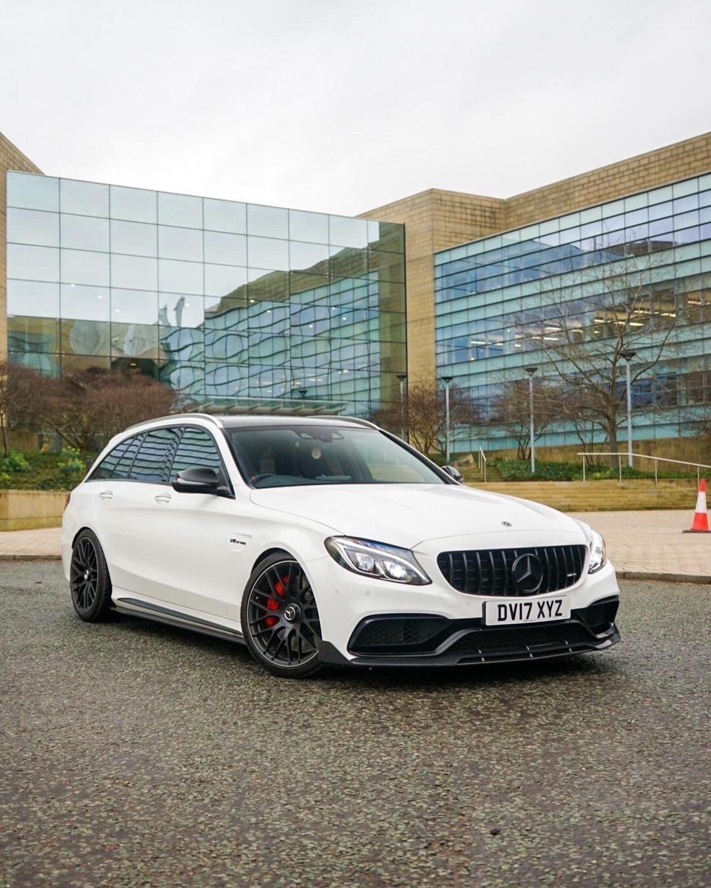 MERCEDES C63 W205 SALOON/ESTATE CARBON FIBRE SPLITTER - B-STYLE