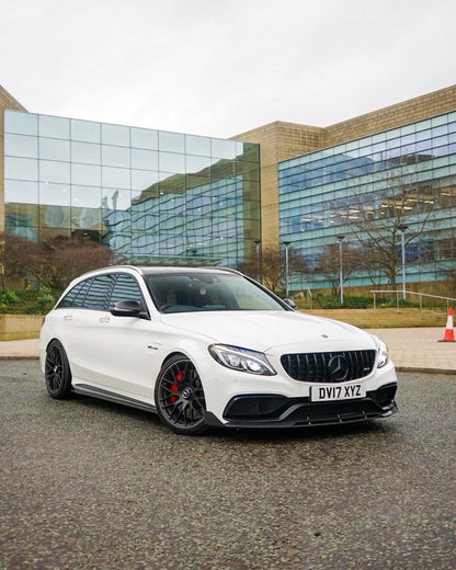 MERCEDES C63 W205 SALOON/ESTATE CARBON FIBRE SPLITTER - B-STYLE