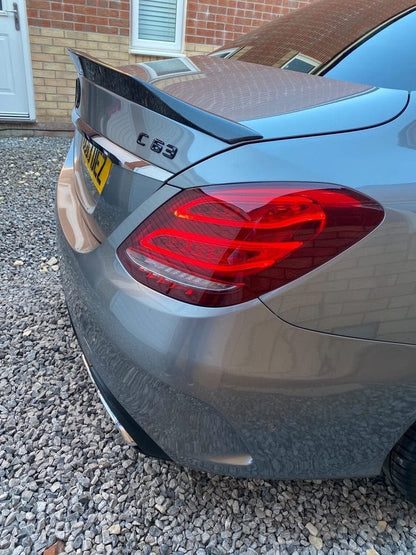 MERCEDES C63/C CLASS W205 SALOON CARBON SPOILER - CT DESIGN