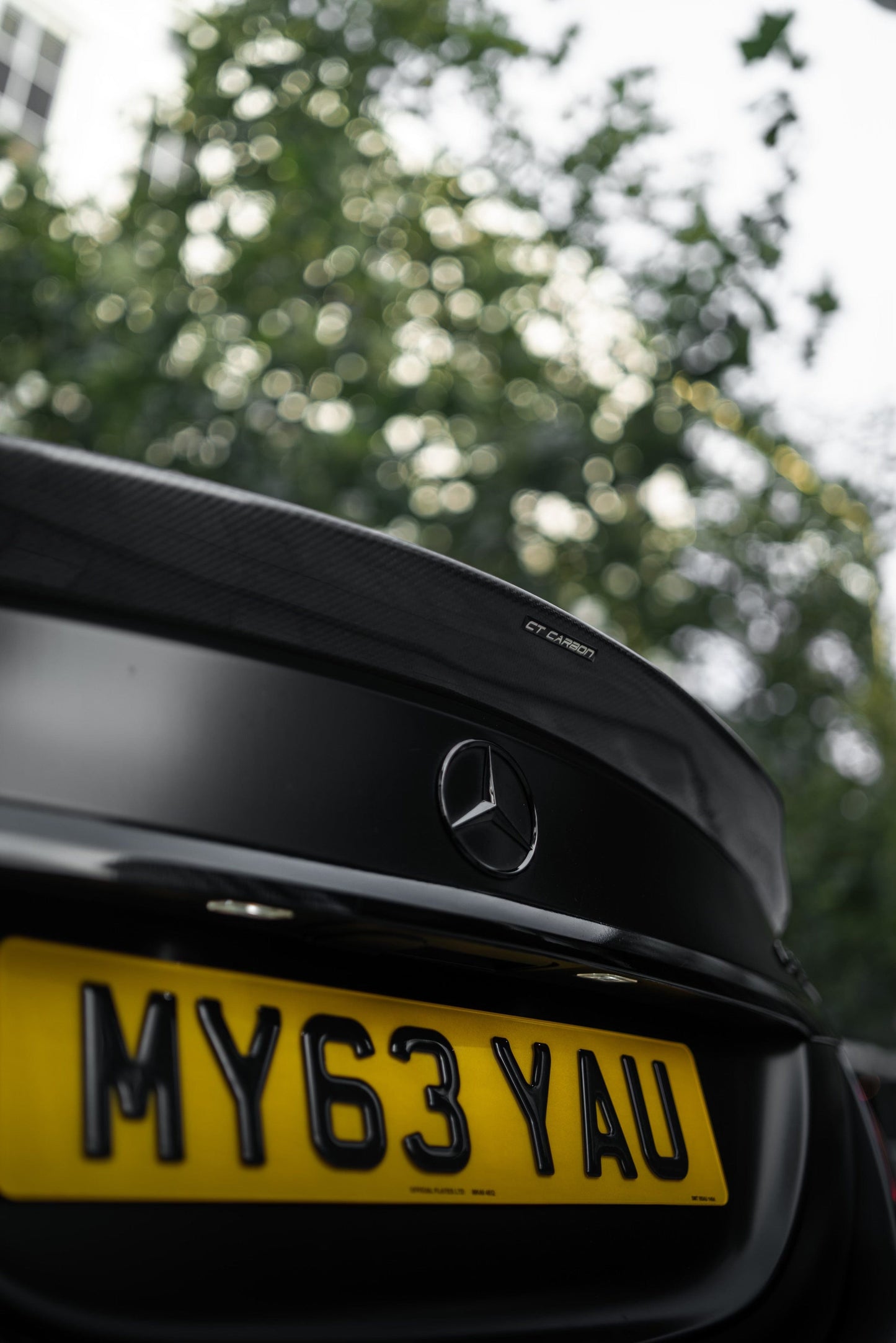 MERCEDES C63/C63S W205 SALOON CARBON SPOILER - DUCKTAIL PS STYLE