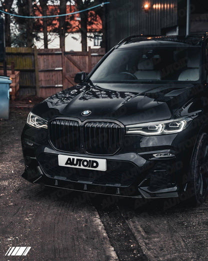 Gloss Black Competition Front Splitter for BMW X7 (2018+, G07)