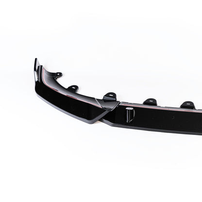 Gloss Black Competition Front Splitter for BMW iX3, X3 LCI & X4 LCI (2021+, G01 G02)