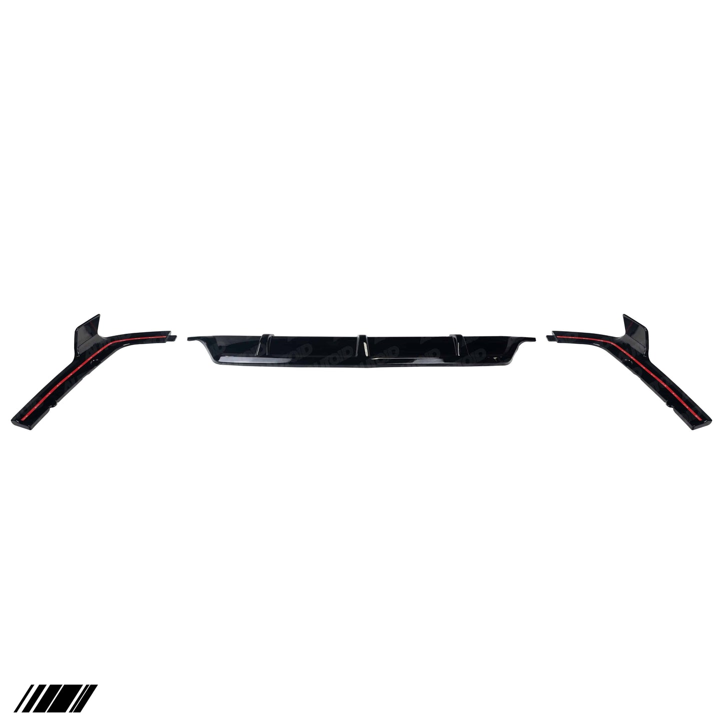 Gloss Black Competition Rear Diffuser Set for BMW X7 (2018+, G07)