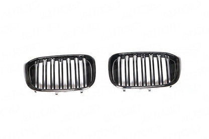 Gloss Black Kidney Grilles for BMW X3 & X4 (2019+, G01 G02)