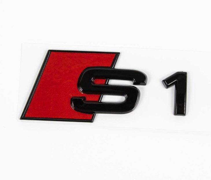 Gloss Black Rear Model Badge for Audi S1