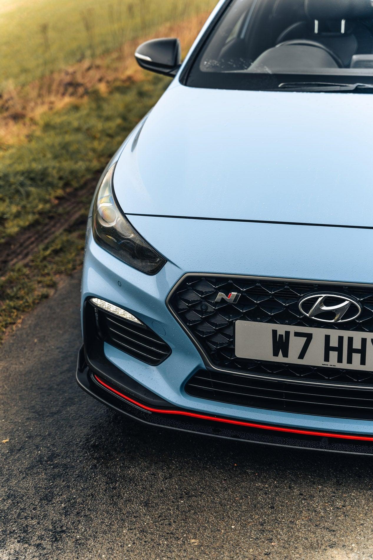 Hyundai i30 N EVO-1 Gloss Black Front Splitter by ZAERO (2018+, PD)