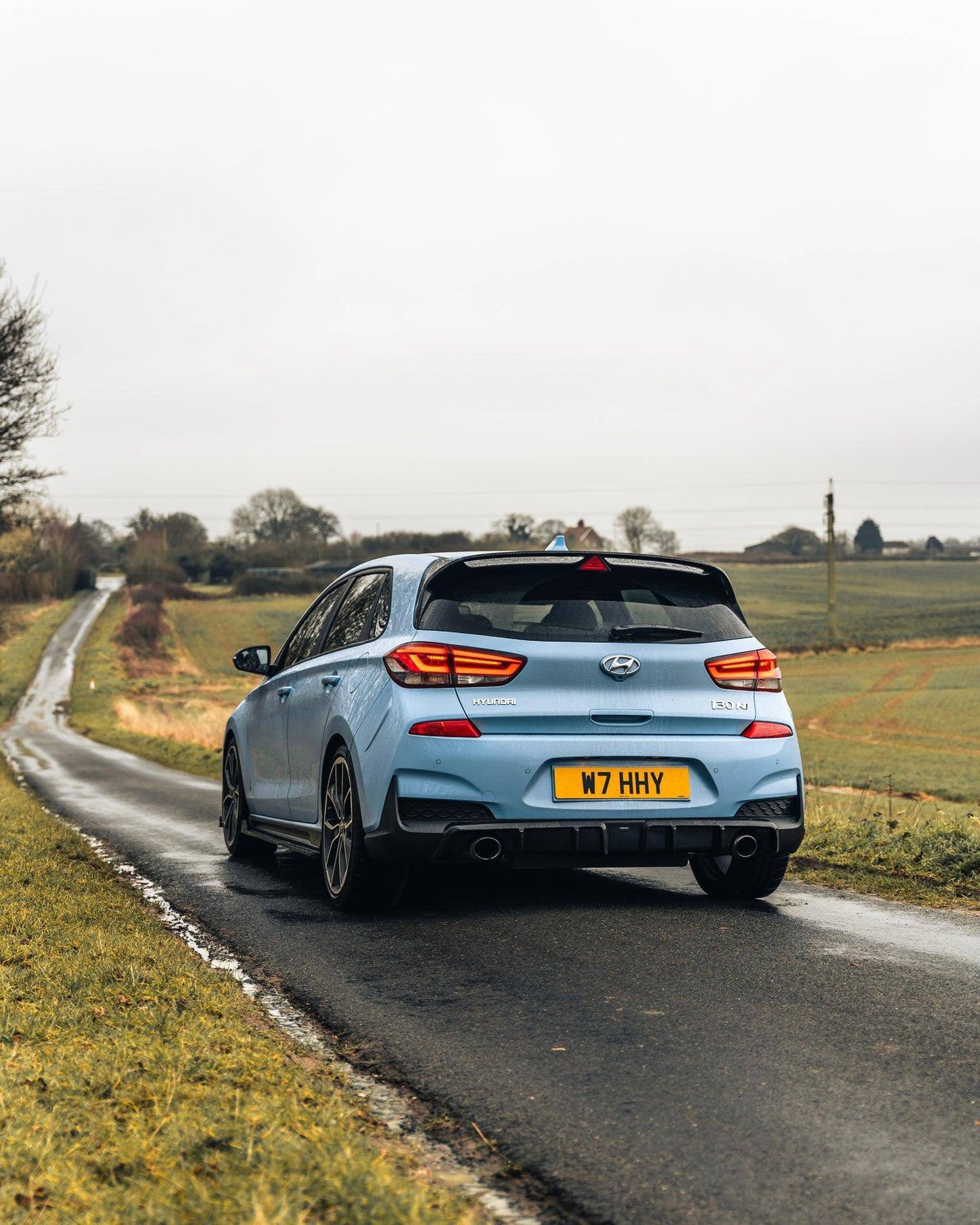 Hyundai i30 N EVO-1 Gloss Black Rear Diffuser by ZAERO (2018+, PD)