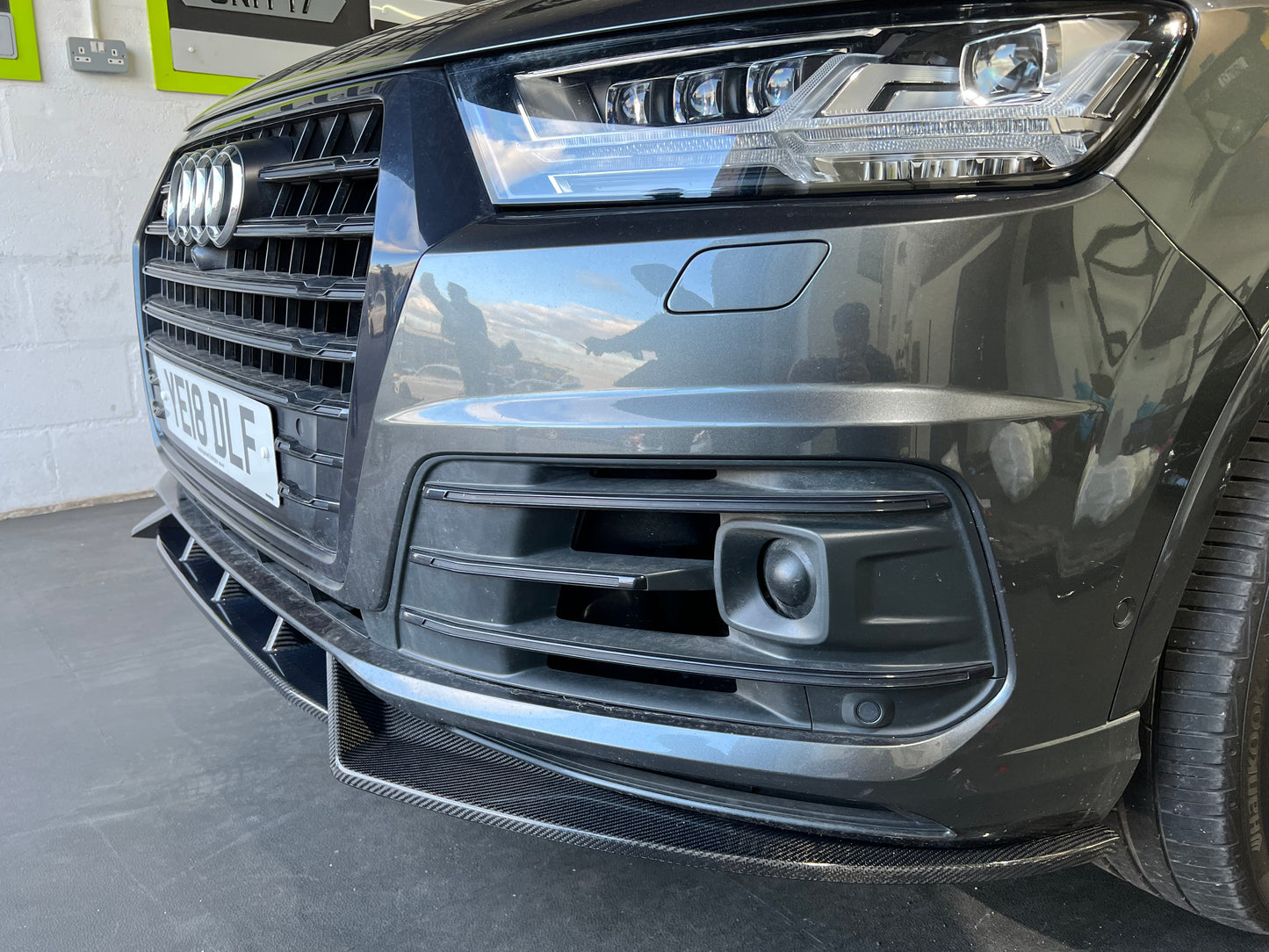 Audi Q7 SQ7 4M Carbon Fibre Front Splitter by Unit 17