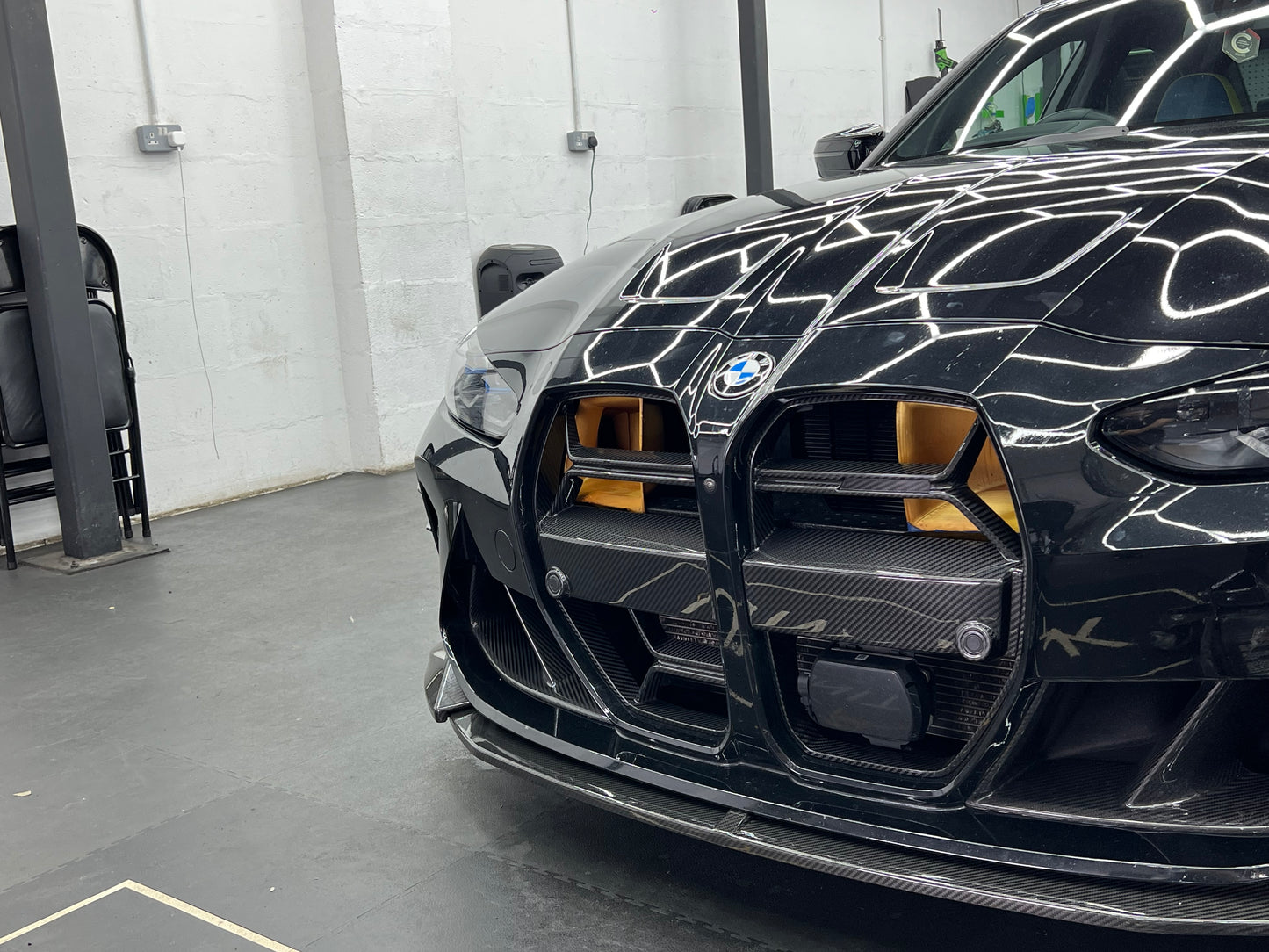 BMW M3 M4 G80 G82 G83 CSL STYLE CARBON FIBER GRILL PRE PREG DRY CARBON (WITH RADAR)