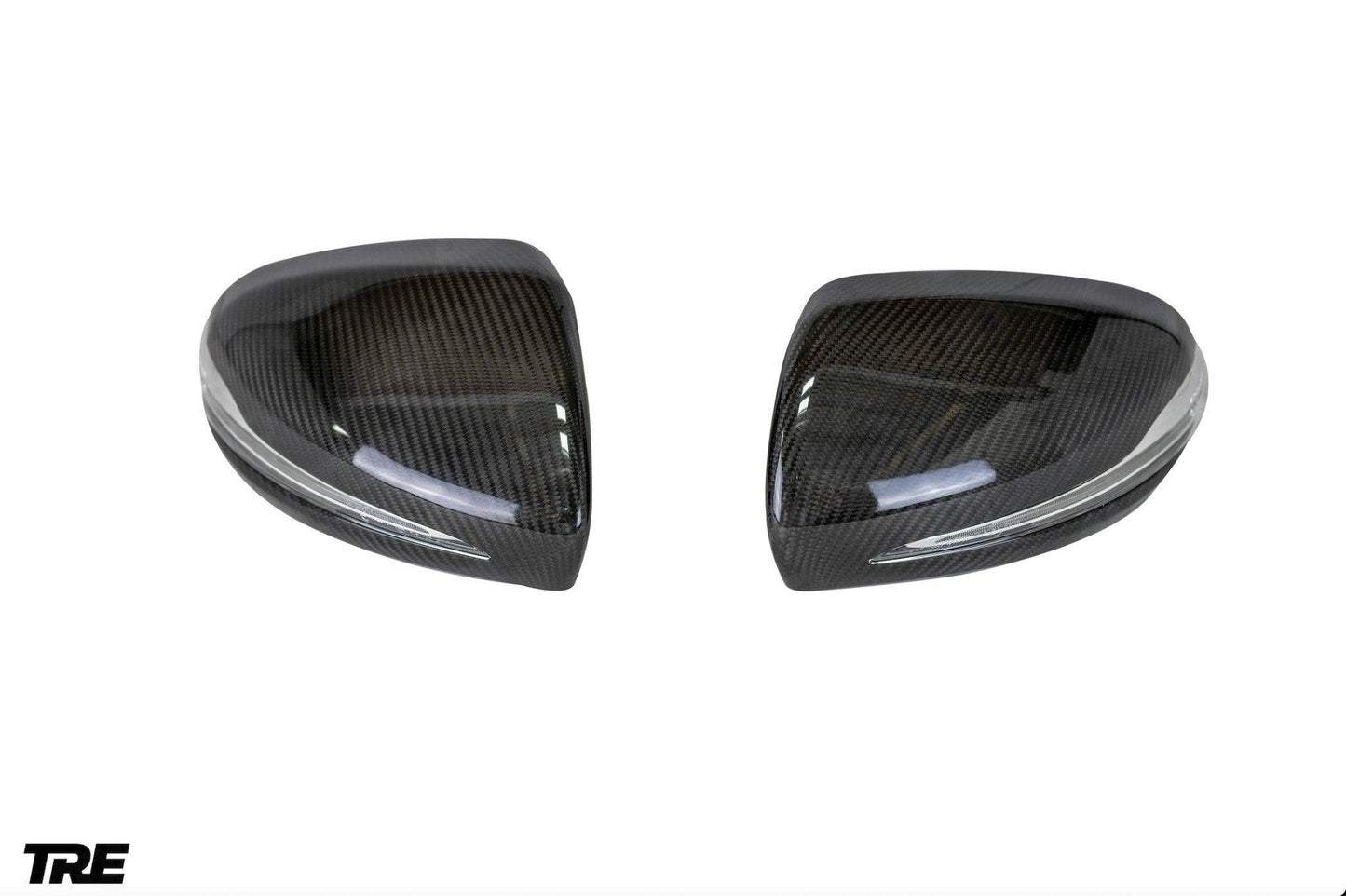 TRE Pre-preg Carbon Fibre Wing Mirror Covers for Mercedes C Class & C63 (2014+, W205)