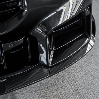 BMW G87 M2 TR87 Carbon Fibre Front Splitter with Winglets by TRE (2023+)