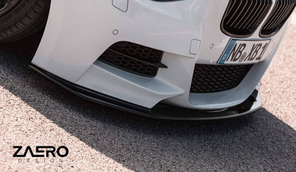 BMW 1 Series F20 Pre-LCI EVO-1 Gloss Black Front Splitter by ZAERO (2011-2015)