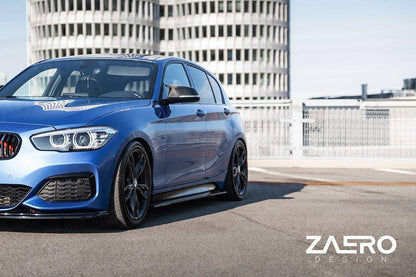 BMW 1 Series F20 F21 LCI EVO-1 Gloss Black Front Splitter by ZAERO (2015-2019)