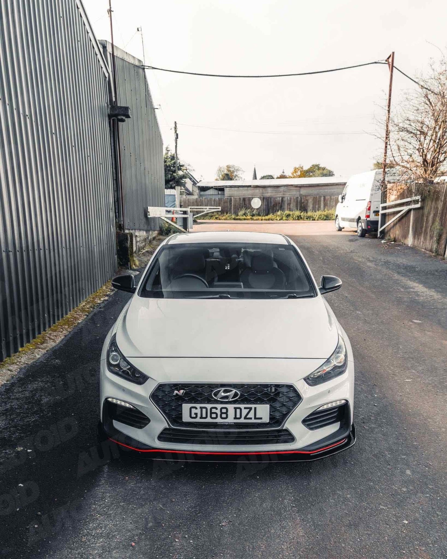 Hyundai i30 N EVO-1 Gloss Black Front Splitter by ZAERO (2018+, PD)