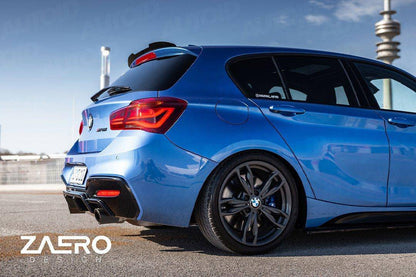 BMW 1 Series F20 F21 EVO-1 Gloss Black Rear Spoiler Lip by ZAERO (2011-2019)