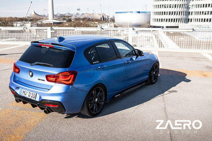 BMW 1 Series F20 F21 & 2 Series F22 EVO-1 Gloss Black Side Skirts by ZAERO (2011-2019)