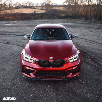 BMW M2 Competition F87 EVO-S Gloss Black Front Splitter by ZAERO (2018-2021)