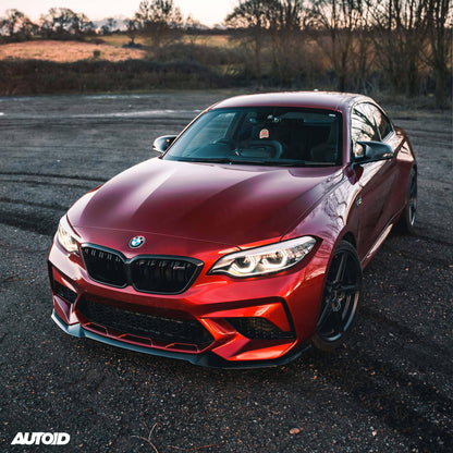 BMW M2 Competition F87 EVO-S Gloss Black Front Splitter by ZAERO (2018-2021)