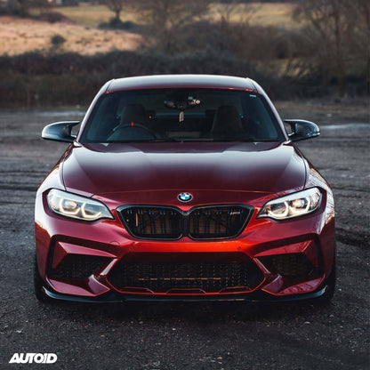 BMW M2 Competition F87 EVO-S Gloss Black Front Splitter by ZAERO (2018-2021)