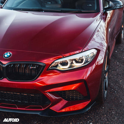 BMW M2 Competition F87 EVO-S Gloss Black Front Splitter by ZAERO (2018-2021)